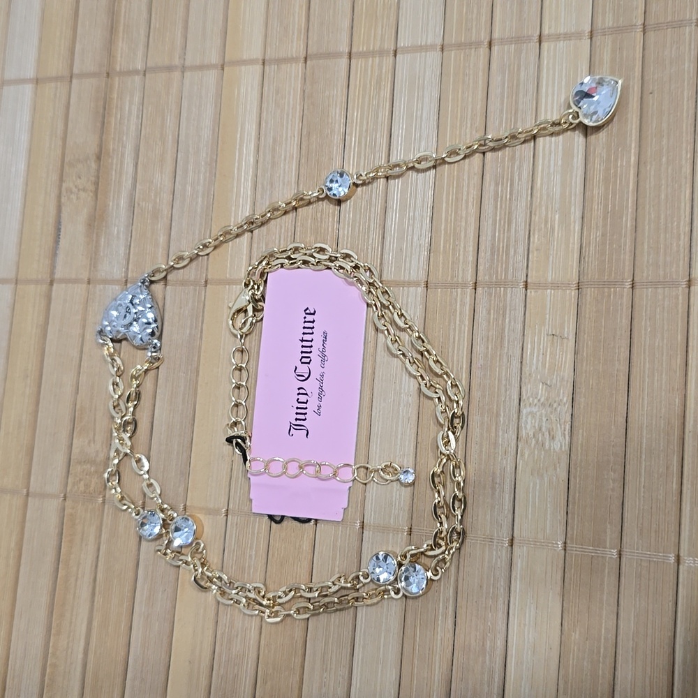 Juicy Couture Gold Necklace with Silver Accents